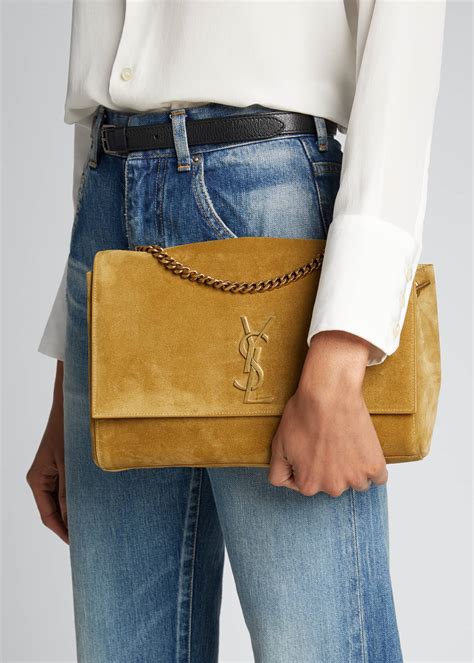 Saint Laurent Kate Medium Reversible YSL Crossbody Bag in 